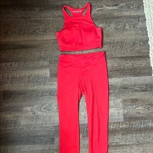 Women's Red Athletic Set